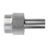 XEMAS-..LR/SR DKR - Adjustable manometer connectors, sealing with metal seal-edge ring