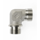 XWEV-..LR/SR - Male adaptor elbow connectors, sealing edge form B acc. DIN 3852-2