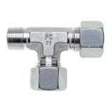 NC-LEV-..LRK/SRK - Male adaptor L fittings, taper thread sealing form C acc. DIN 3852-2