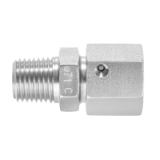 EGKO-..L-NPT/S-NPT - Straight male adaptor unions NPT with taper and O-ring