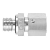 EGKO-..LR-WD/SR-WD - Straight male adaptor unions with taper and O-ring, profile sealing ring form E acc. ISO 1179-2