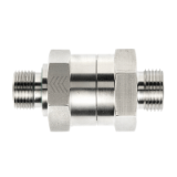 XERVZ-..LR/SR - Non-return valves with male adaptor thread, profile sealing ring form E acc. ISO 1179-2, inflow side at tube connection, without nut and cutting ring